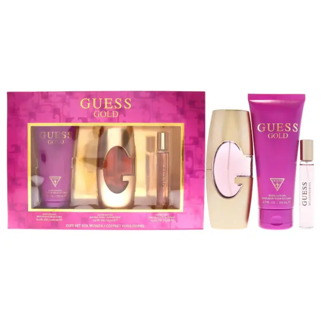 Guess Gold 3pc Gift Set 2.5oz for Women